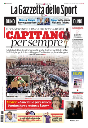 Cover of La Gazzetta dello Sport - Roma