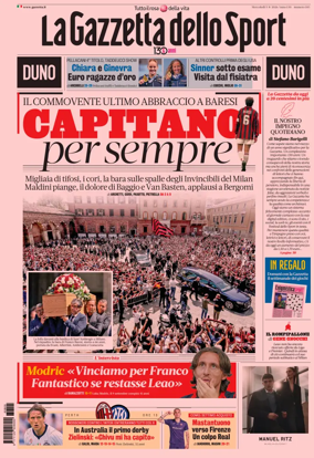 Cover of La Gazzetta dello Sport