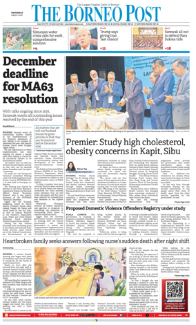 Cover of The Borneo Post (Sarawak)