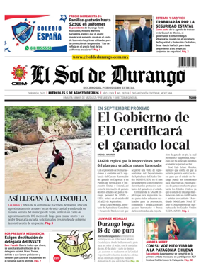 Cover of El Sol de Durango