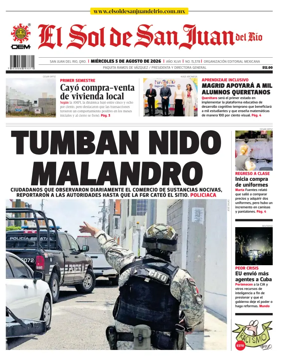 Cover of El Sol de San Juan del Rio