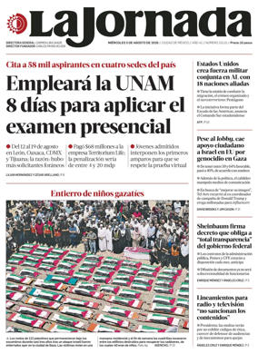 Cover of La Jornada