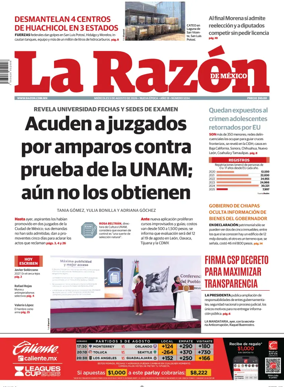 Cover of La Razon de Mexico