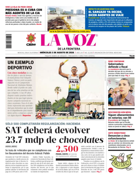 Cover of La Voz de la Frontera