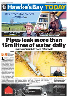 Cover of Hawke's Bay Today