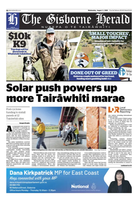 Cover of The Gisborne Herald