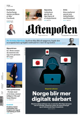 Cover of Aftenposten