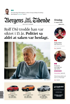 Cover of Bergens Tidende