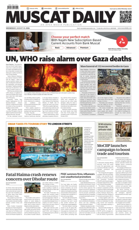 Cover of Muscat Daily