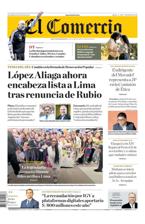Cover of Diario El Comercio
