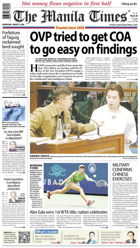 Cover of The Manila Times