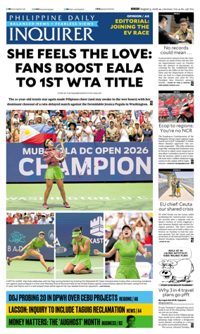 Cover of Philippine Daily Inquirer