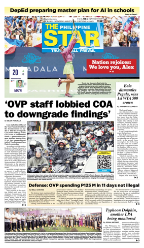 Cover of The Philippine Star