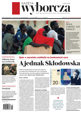 Cover of Gazeta Wyborcza