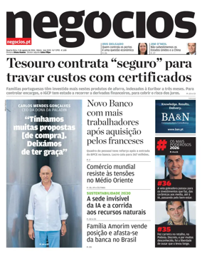 Cover of Jornal de Negocios
