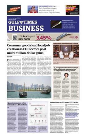 Cover of Gulf Times Business