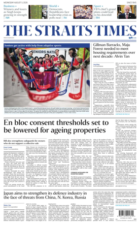 Cover of The Straits Times