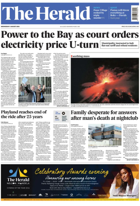 Cover of The Herald (South Africa)