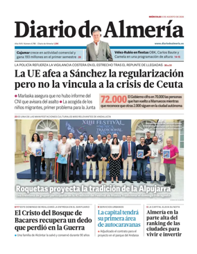 Cover of Diario de Almeria