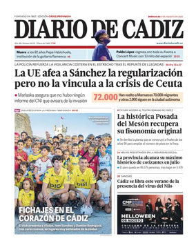 Cover of Diario de Cadiz