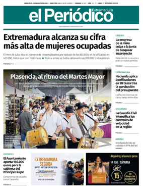 Cover of El Periodico Extremadura