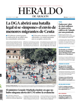 Cover of Heraldo de Aragon