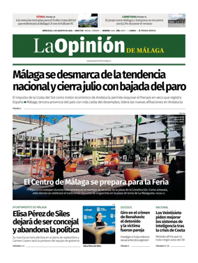 Cover of La Opinion de Malaga