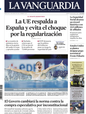Cover of La Vanguardia (1st Edition)