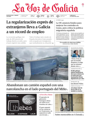 Cover of La Voz de Galicia (Deza)