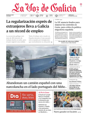 Cover of La Voz de Galicia (Monforte)