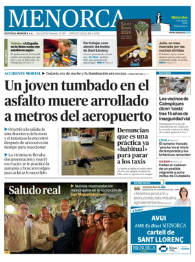 Cover of Menorca Diario Insular