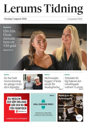 Cover of Lerums Tidning