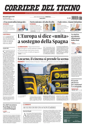 Cover of Corriere del Ticino