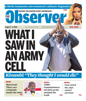 Cover of The Observer (Uganda)