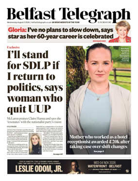 Cover of Belfast Telegraph