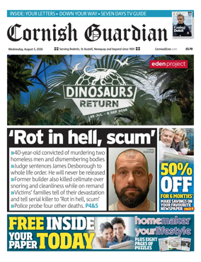 Cover of Cornish Guardian (Newquay & the North Coast)