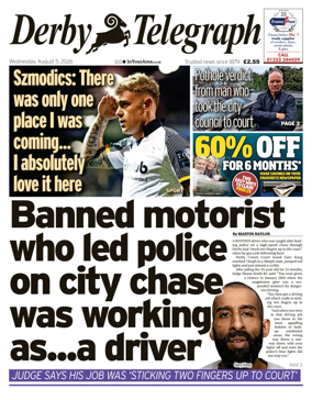 Cover of Derby Telegraph