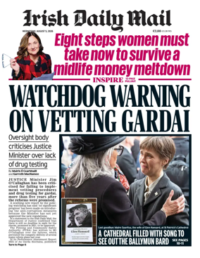 Cover of Irish Daily Mail