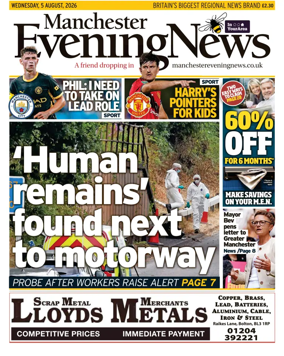 Cover of Manchester Evening News