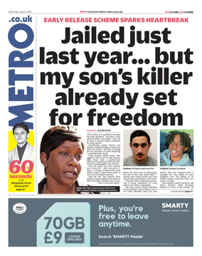 Cover of Metro (UK)