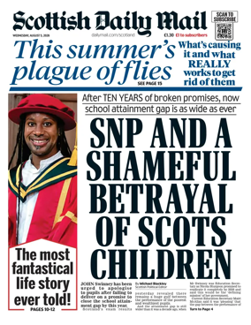 Cover of Scottish Daily Mail