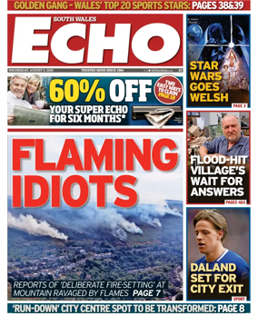 Cover of South Wales Echo