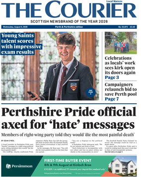 Cover of The Courier & Advertiser (Perth and Perthshire Edition)
