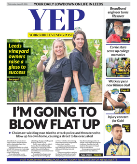 Cover of Yorkshire Evening Post