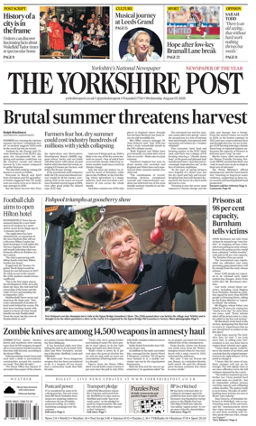 Cover of Yorkshire Post