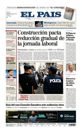 Cover of El Pais (Uruguay)