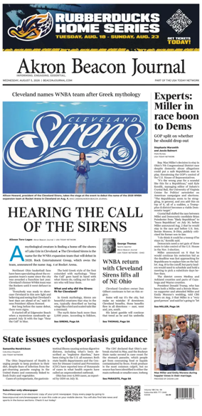 Cover of Akron Beacon Journal