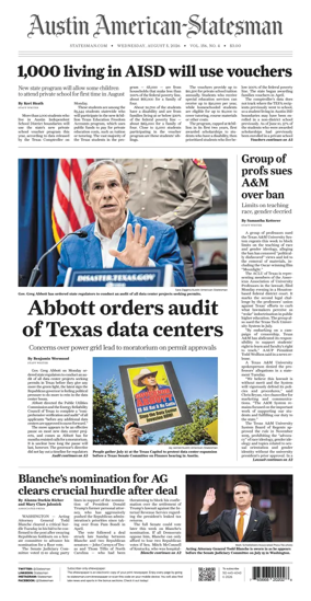Cover of Austin American-Statesman