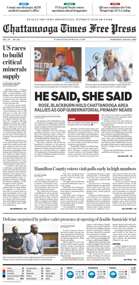 Cover of Chattanooga Times Free Press