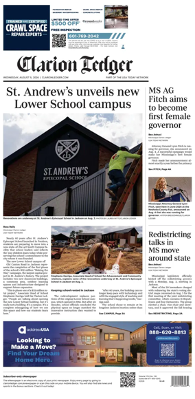 Cover of Clarion Ledger